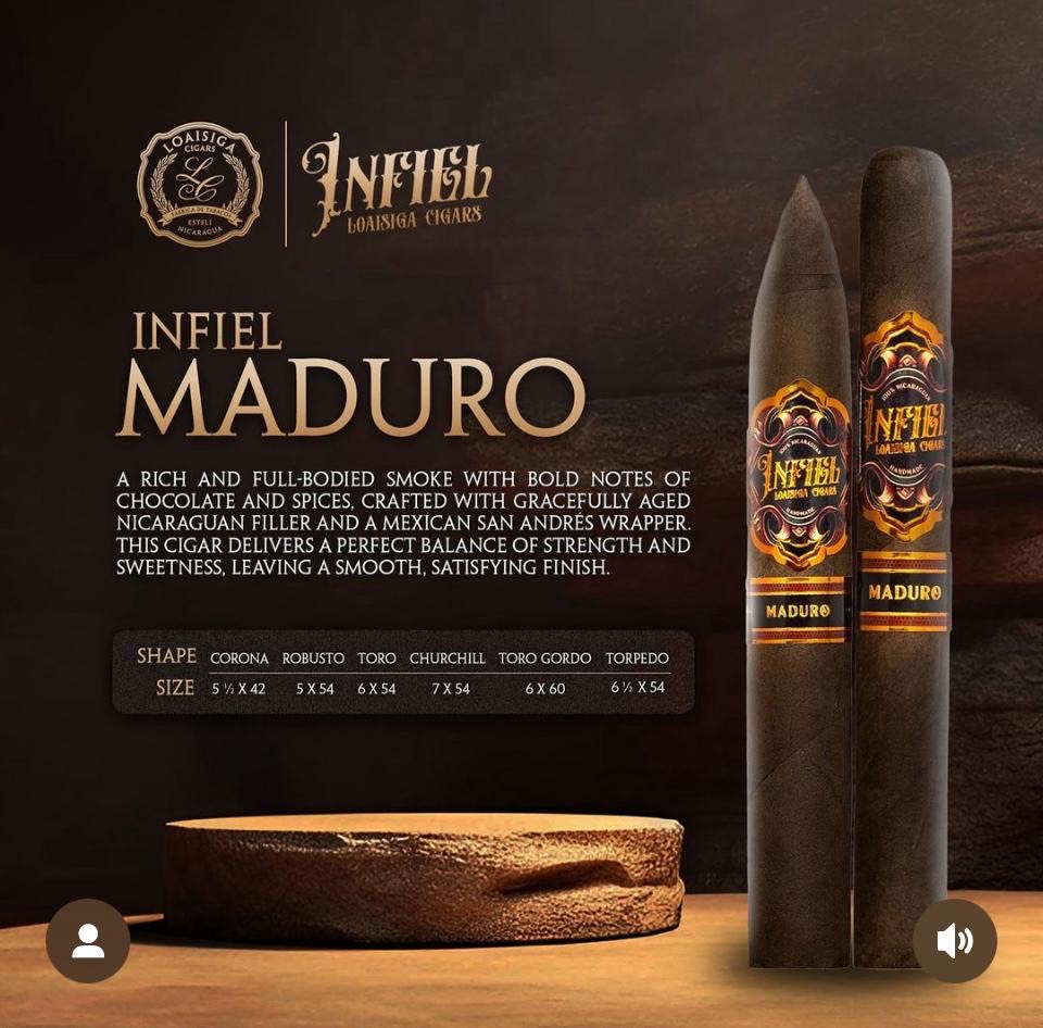 Infiel Robusto Maduro 5x54
